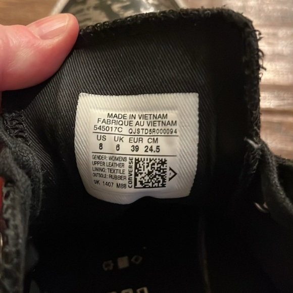 Converse Women's Black Sneakers - Picture 5 of 7